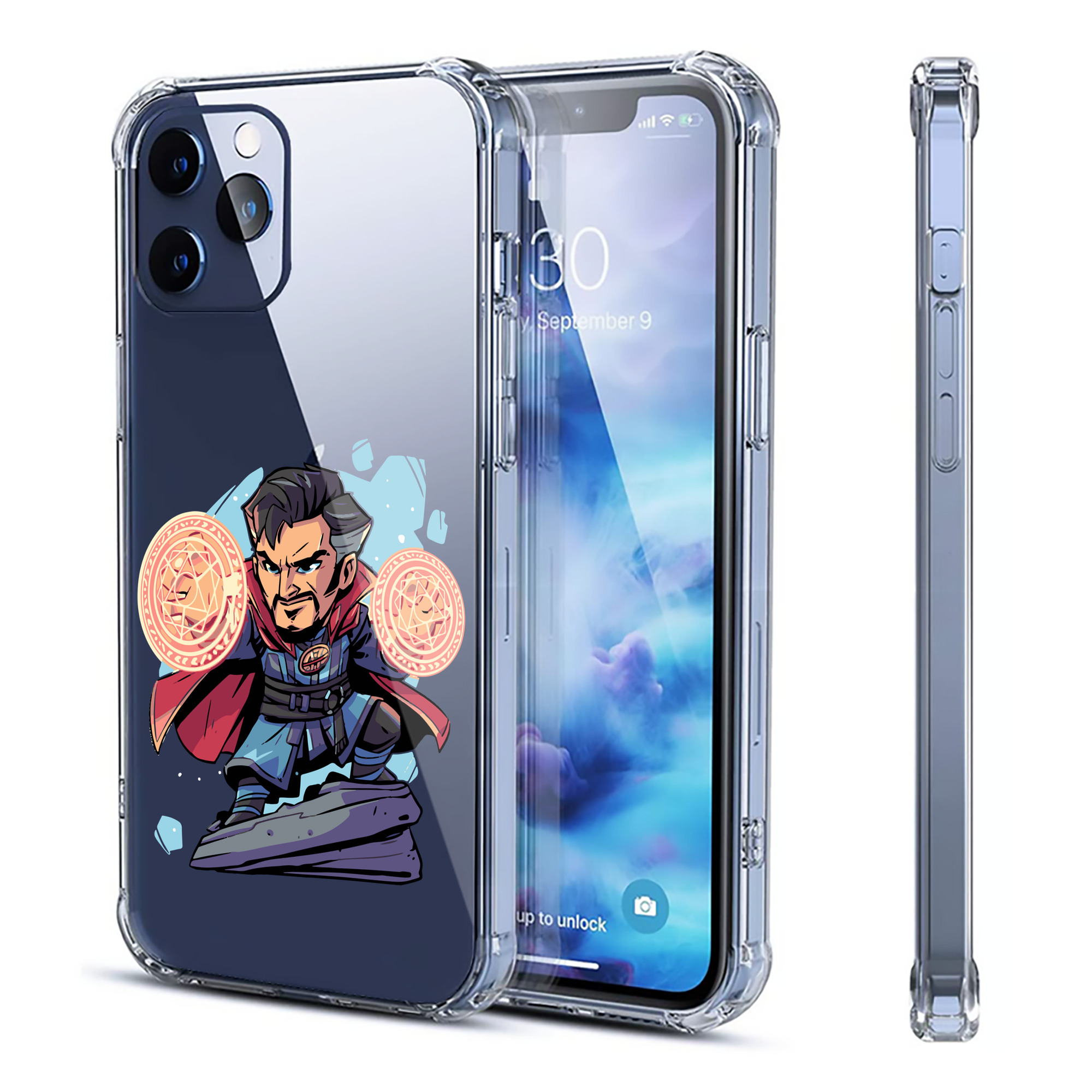 （画像用） アベンジャーズ The Avengers 【iPhone 12シリーズ対応】透明スマホケース（クリアソフトケース）